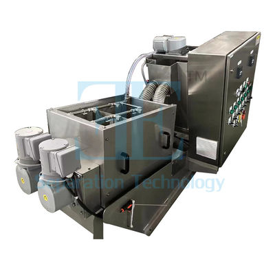 12000L/h отводнительная винтовая пресса 40kg/h многопластинная винтовая пресса
