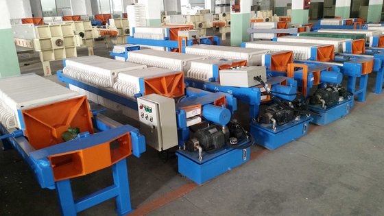 Ручной гидравлический фильтр-пресс 6м2 для обезвоживания осадка 220В-415В