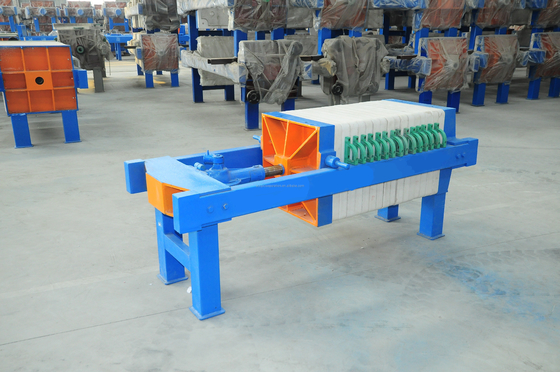 Ручной пластинчатый фильтр-пресс 4 м2 для очистки сточных вод