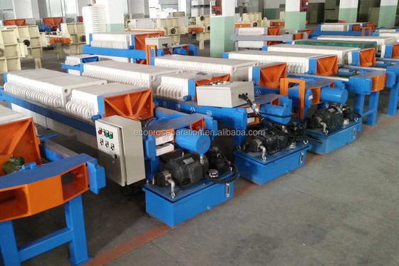 Ручной пластинчатый фильтр-пресс 4 м2 для очистки сточных вод