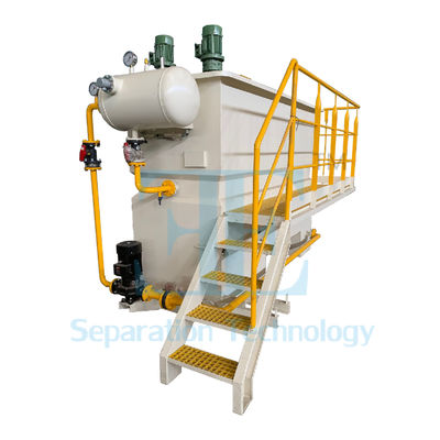 Ecopro DAF System Dissolved Air Flotation Machine with 5m3/H Capacity 0.55kw Air Compressor and 3kw Dissolved Pump Power for Industrial Waste Water Treatment